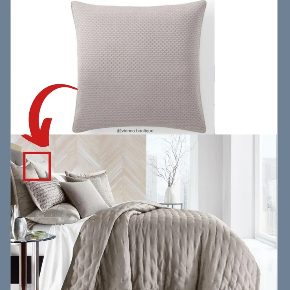 NEW Hotel Collection Honeycomb Trellis (1) Euro‎ European Sham Case